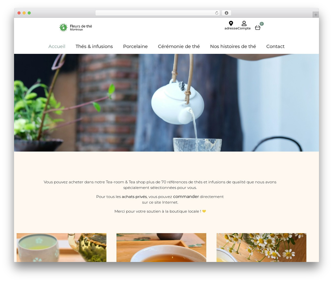 Theme WordPress Hello Elementor - fleursdethe.ch