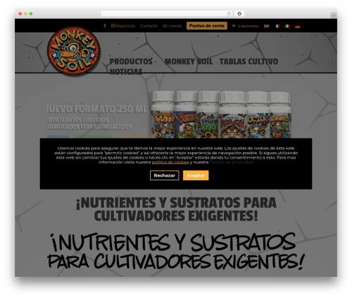 WordPress theme Divi - monkeysoil.com