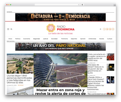 Lbg audio6 html5 shoutcast_history WordPress plugin - www.radiopichincha.com