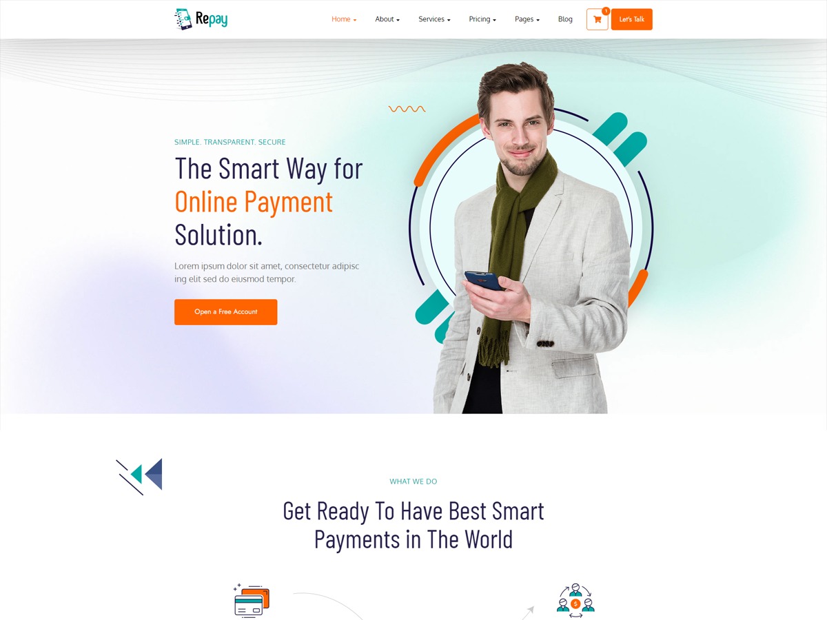 WordPress theme Repay WordPress theme Repay