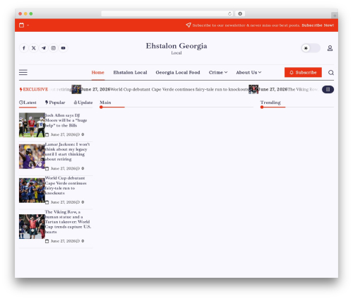 WordPress website theme Blogsy - ehstalon.com WordPress website theme Blogsy - ehstalon.com