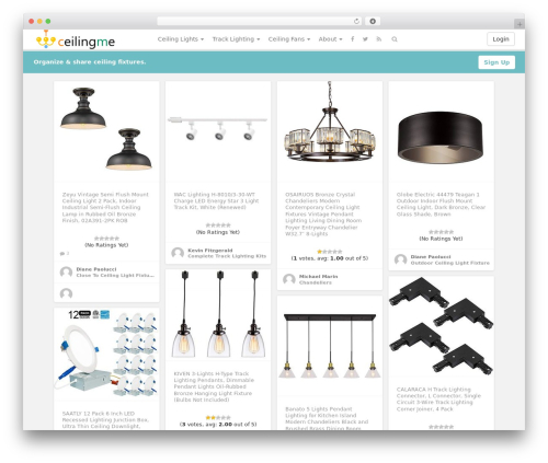 WordPress website theme Pinclone - ceilingme.com