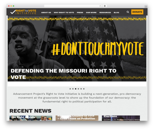 Advanced Project Custom Theme theme WordPress - nationalrighttovote.org