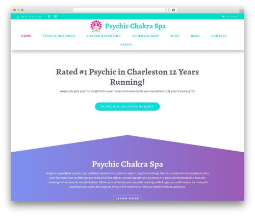 Arrow WordPress theme - charlestonpsychic.com