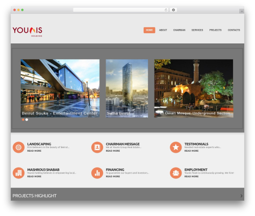 cherry WordPress theme design - younisholding.com