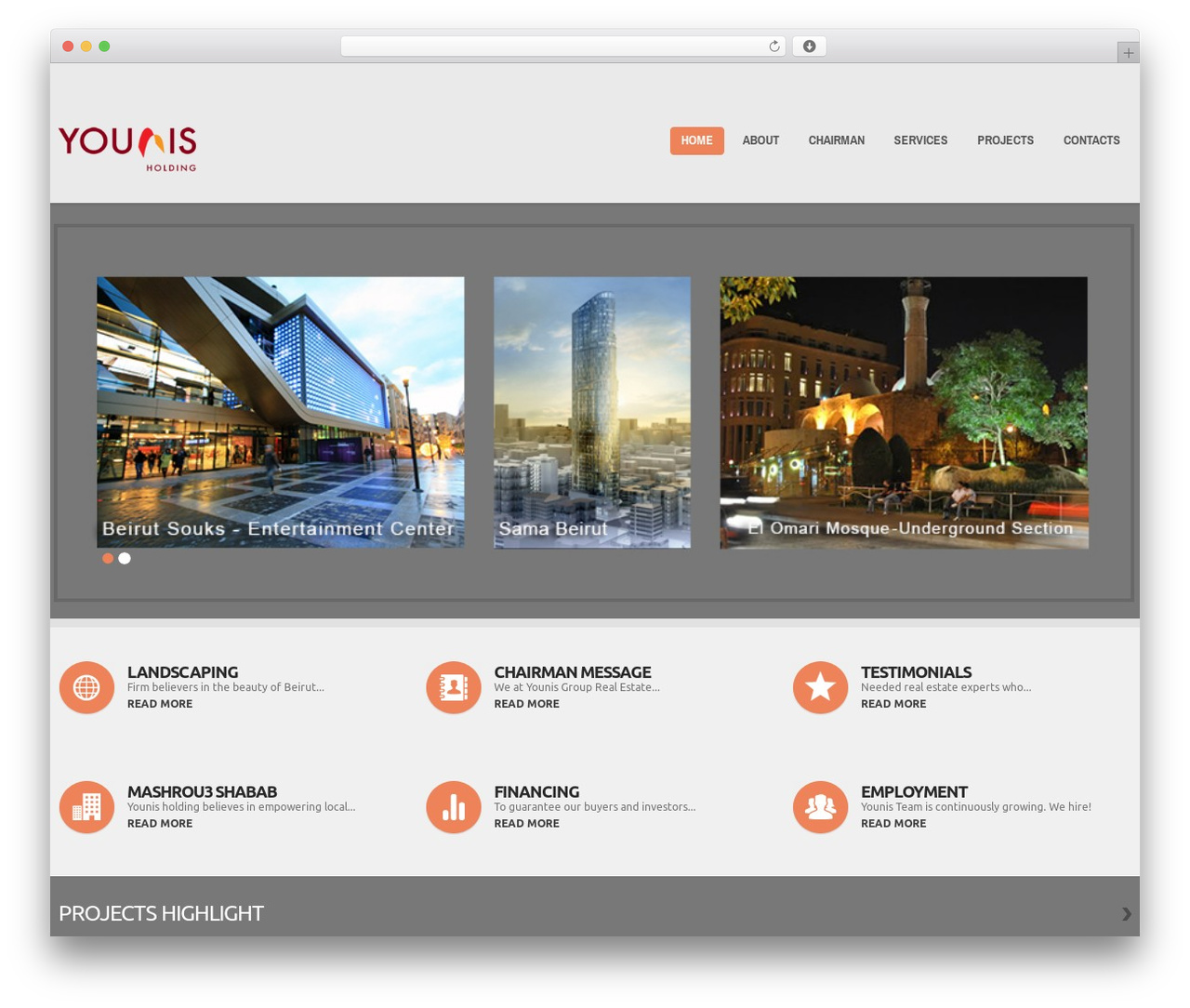 cherry WordPress theme design - younisholding.com