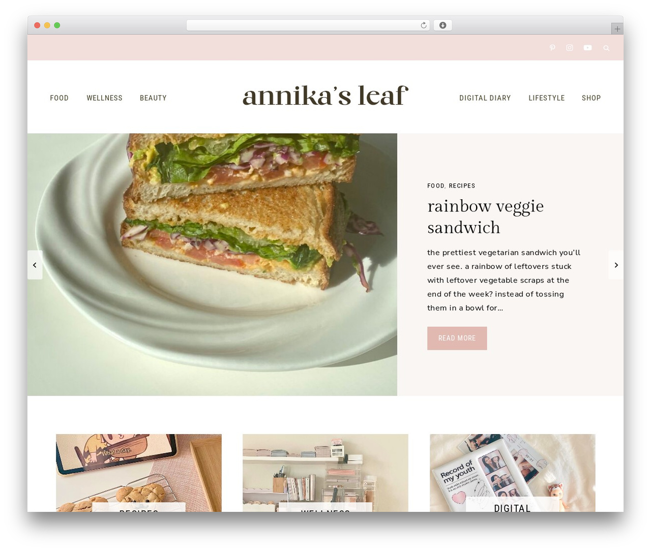 Clover theme WordPress - annikasleaf.com