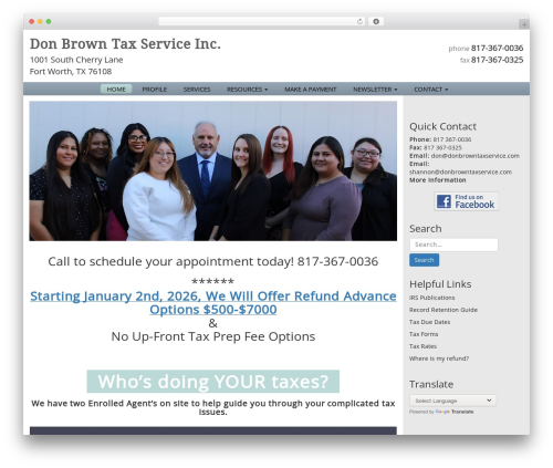 Gns newsletters WordPress plugin - donbrowntaxservice.com