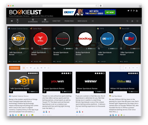 Explicit top WordPress theme - bookielist.com