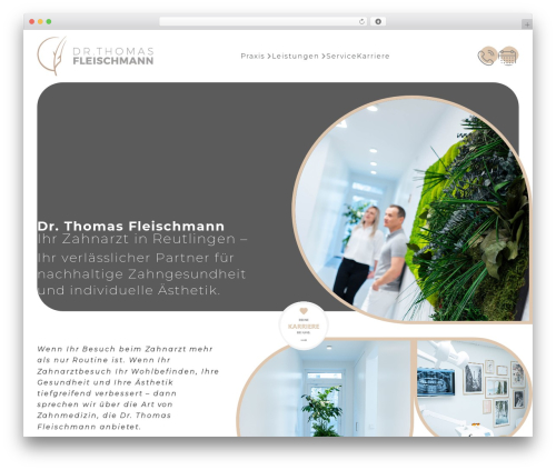 Fleischmann Theme WordPress theme design - dr-thomasfleischmann.de