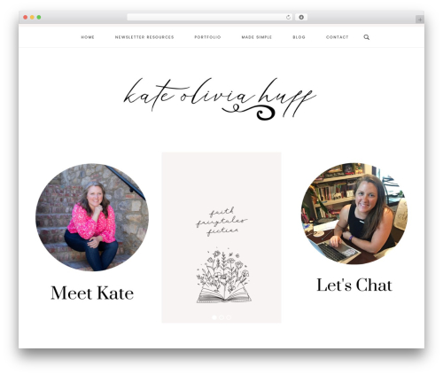 Genesis best WordPress theme - kateoliviahuff.com