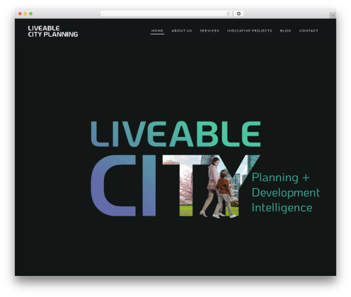 Haswell WordPress theme - liveablecityplanning.com