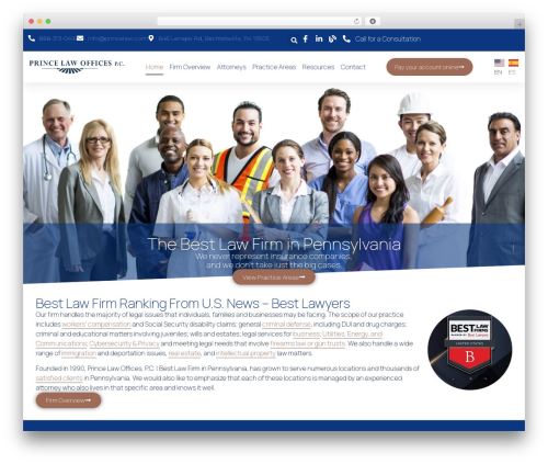 Hello Elementor free website theme - princelaw.com
