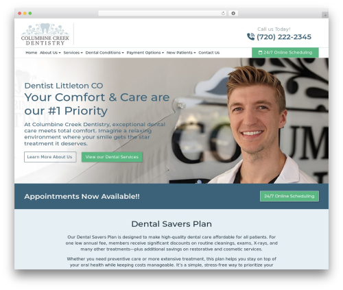 Go dental review WordPress plugin - columbinecreekdentistry.com