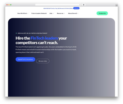 Salient WordPress theme - storm2.com