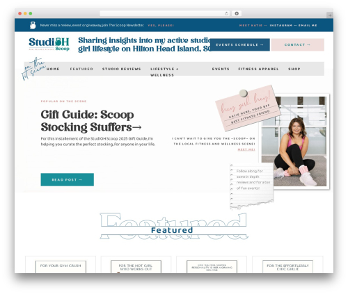 Showit WordPress theme - studiohscoop.com