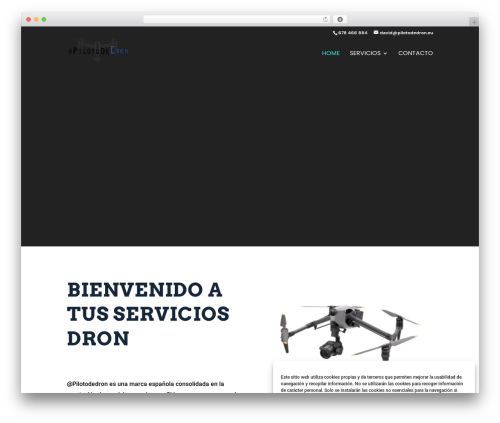 Theme WordPress Divi - pilotodedron.eu