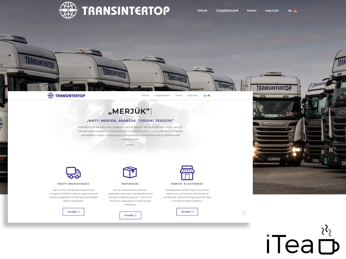 Transintertop WordPress theme by iTea.hu
