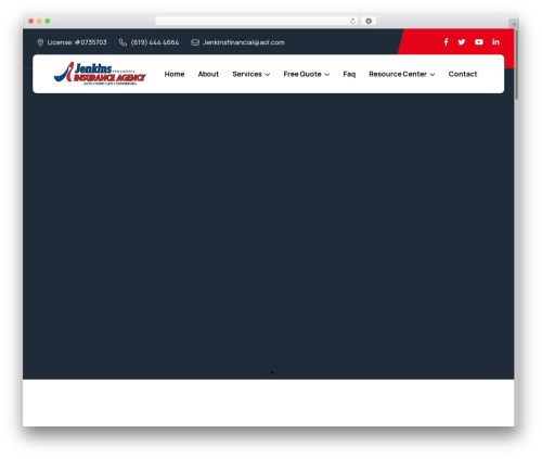 Urane WordPress theme - jenkinsfinancial.com