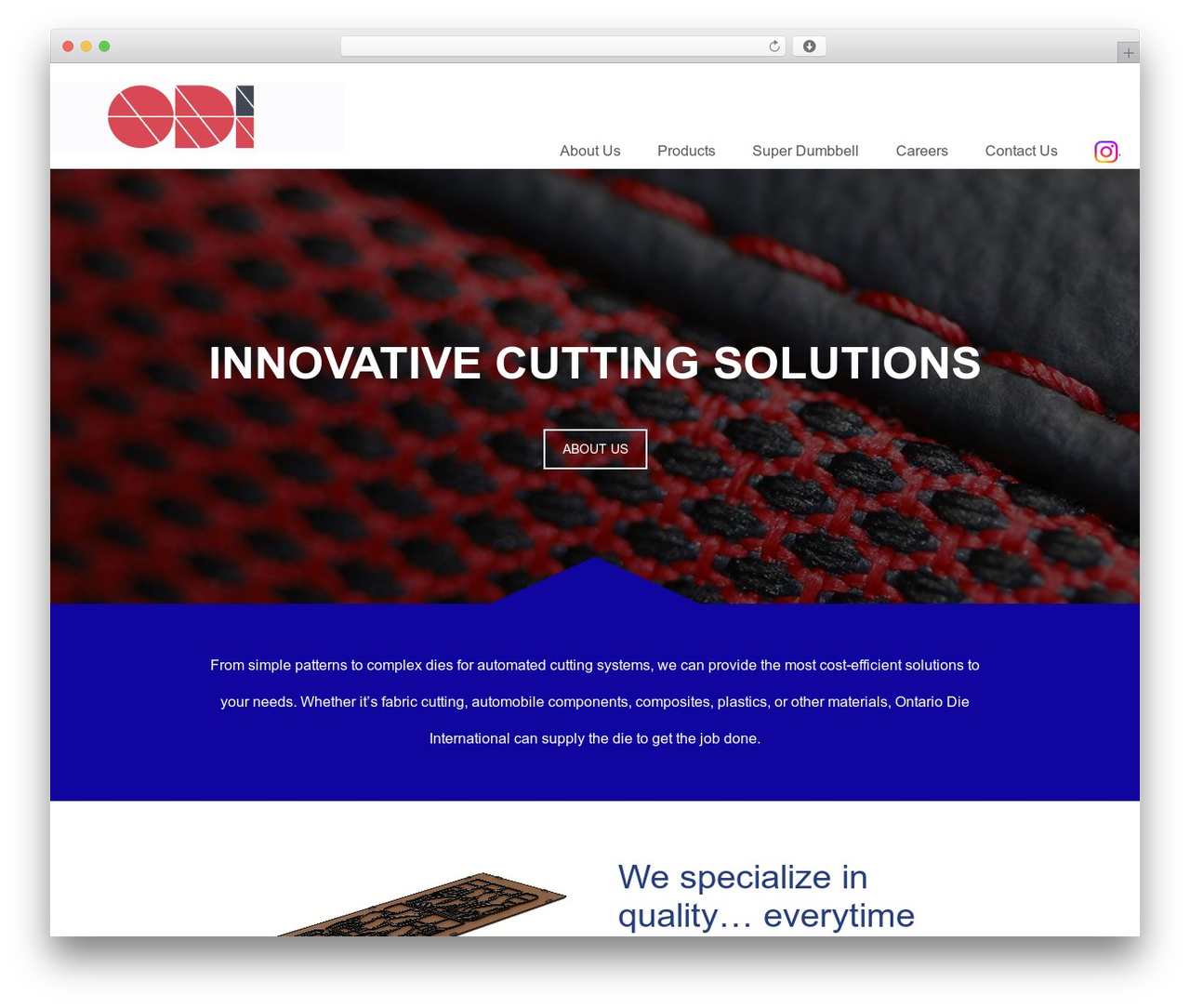 WordPress theme Betheme - ontariodie.com