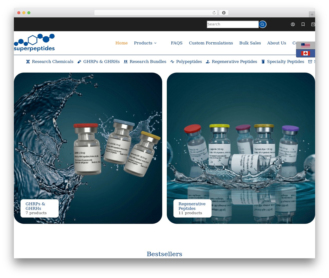 WordPress theme Blocksy Child - superpeptides.com