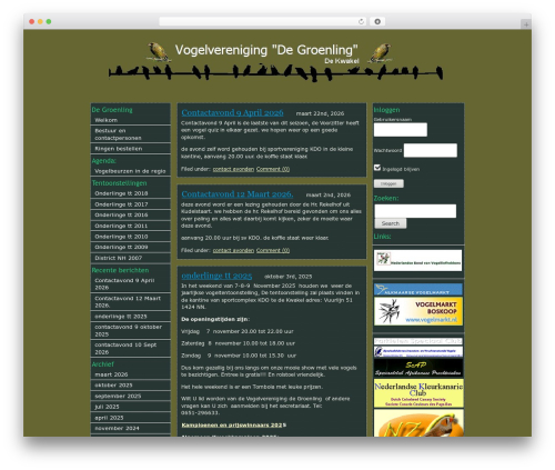 WordPress Theme Generator WordPress theme - www.groenling.nl