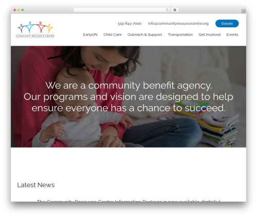 WordPress theme Genesis - communityresourcecentre.org