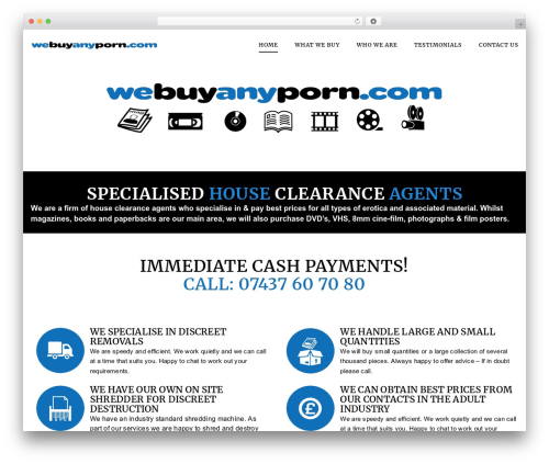 WordPress theme H-Code - webuyanyporn.com