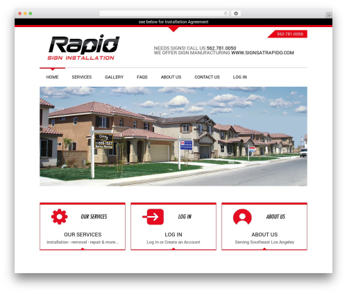 WordPress theme Kasa - rapidsigninstallation.com