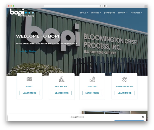 WordPress theme MavideaHeroTheme - bopi.com