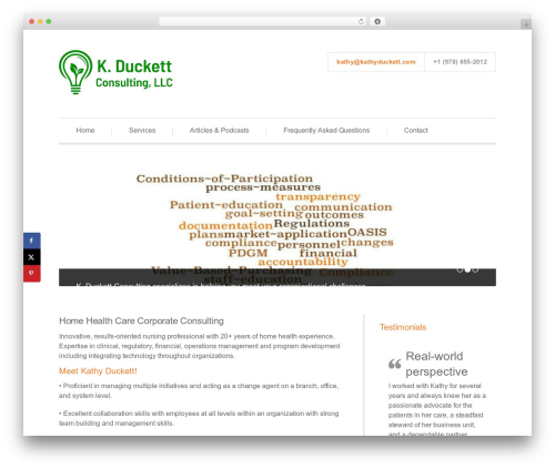 WordPress theme MediaConsult - kathyduckett.com