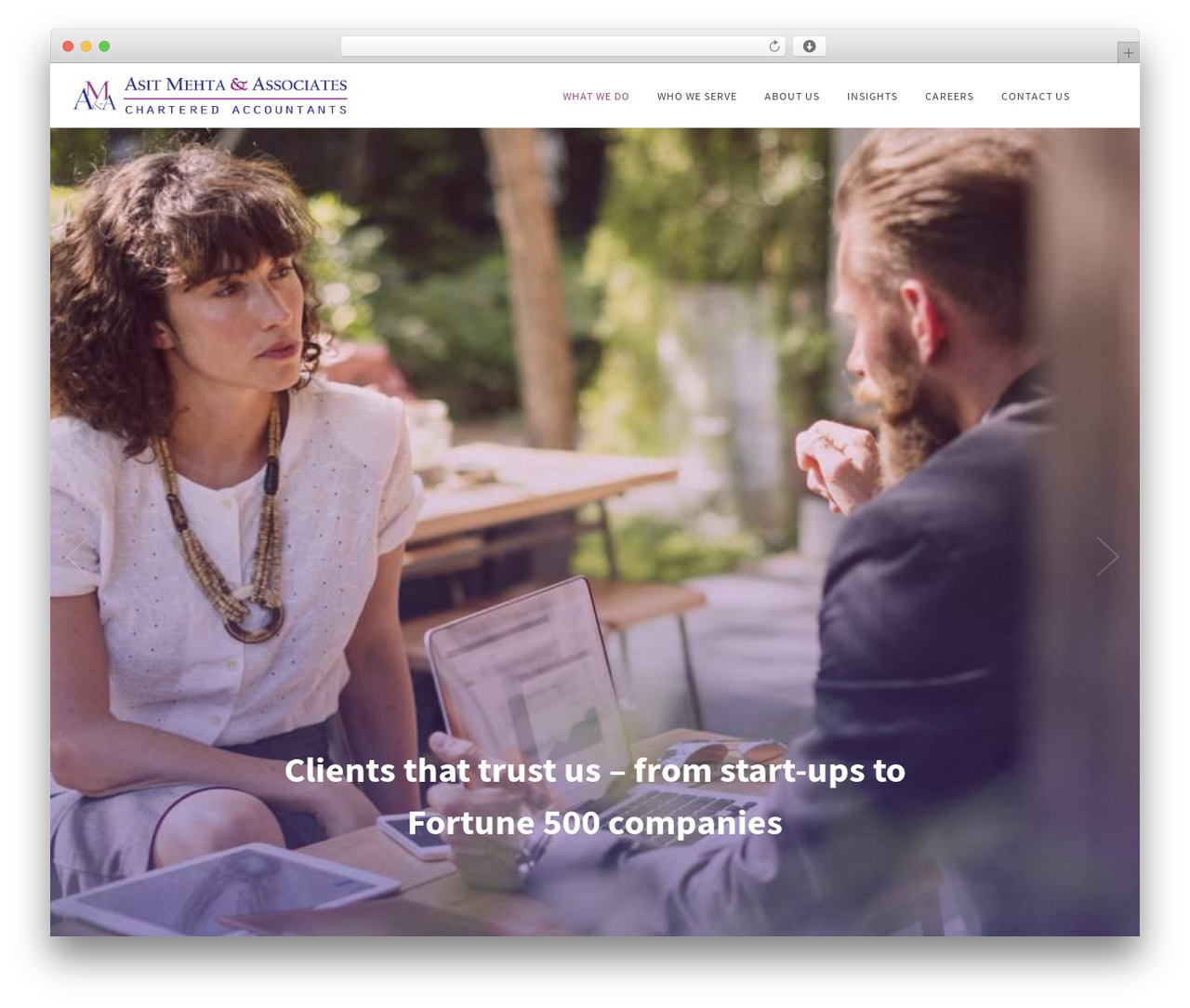 Accountant WP WordPress theme - asitmehtaassociates.com