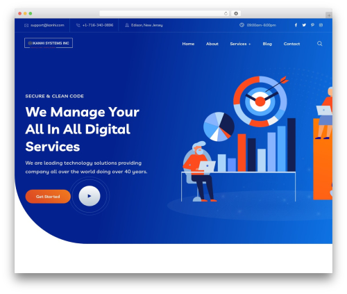 Braintech WordPress page theme - kanhi.com