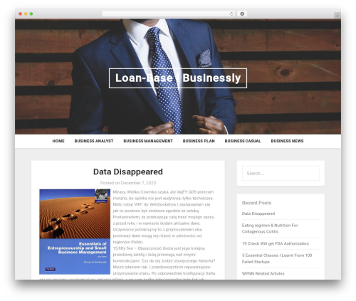 Businessly WordPress theme - loan-base.com