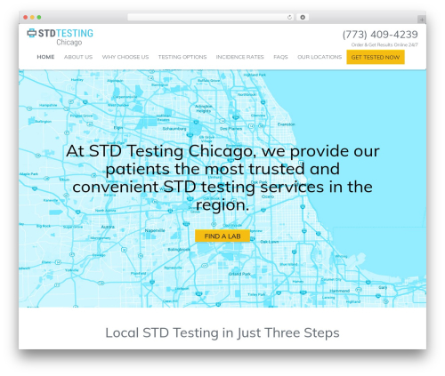 City Name STD Testing WordPress theme - chicago-stdtesting.com