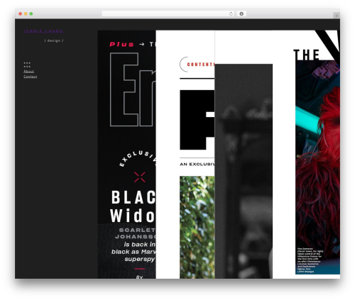 Common WordPress theme - jenniechang.com