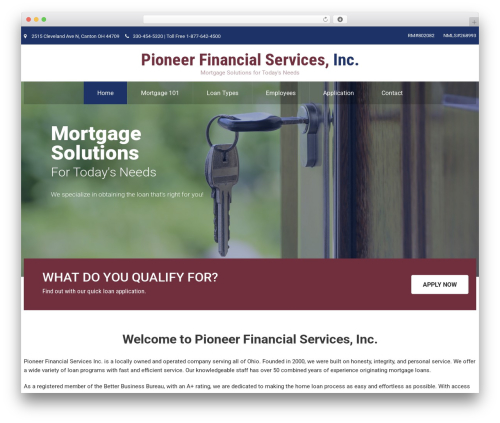 Finance WordPress theme - pfsohio.com