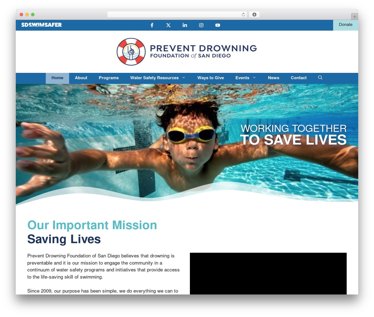 GeneratePress theme WordPress - preventdrowningfoundation.org