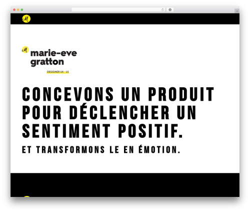 Gratton WordPress theme - marie-evegratton.com