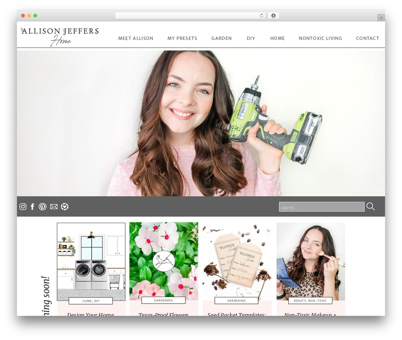 Showit WordPress theme - allisonjeffershome.com