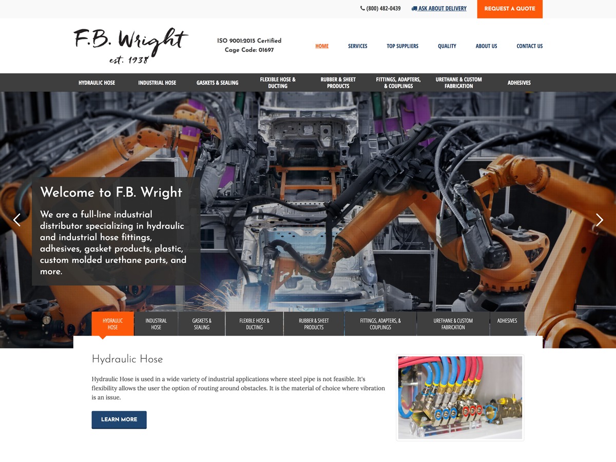 Theme WordPress FB Wright by Miller Media