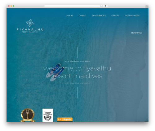 Wireframe Framework WordPress page theme - www.fiyavalhumaldives.com
