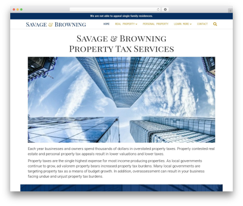 WordPress theme Beaver Builder Theme - savageandbrowning.com