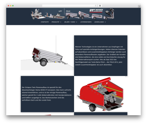 WordPress theme Divi - wenner-technologies.de
