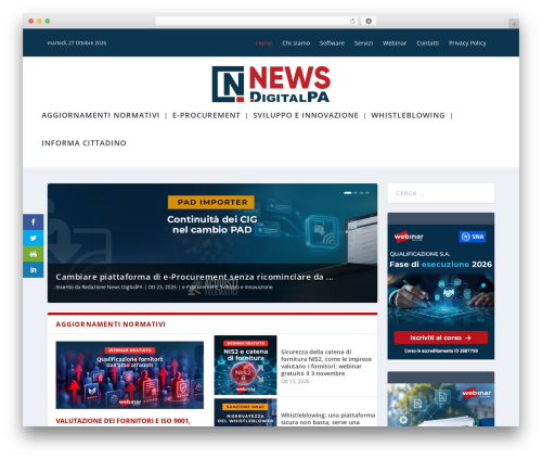 WordPress theme Extra - news.digitalpa.it