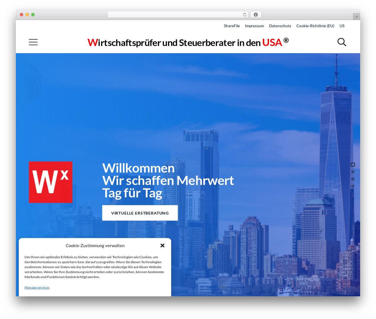 WordPress theme Impreza - wp-ra-usa.de