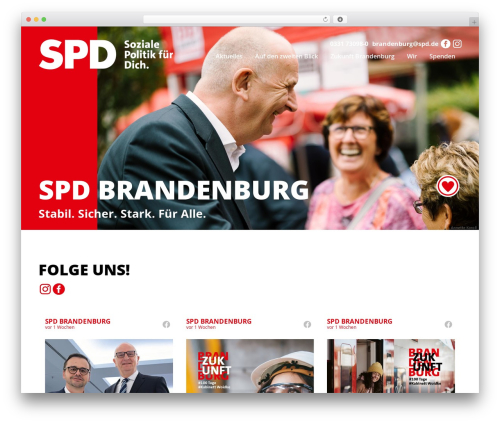 WordPress theme spd - spd-brandenburg.de
