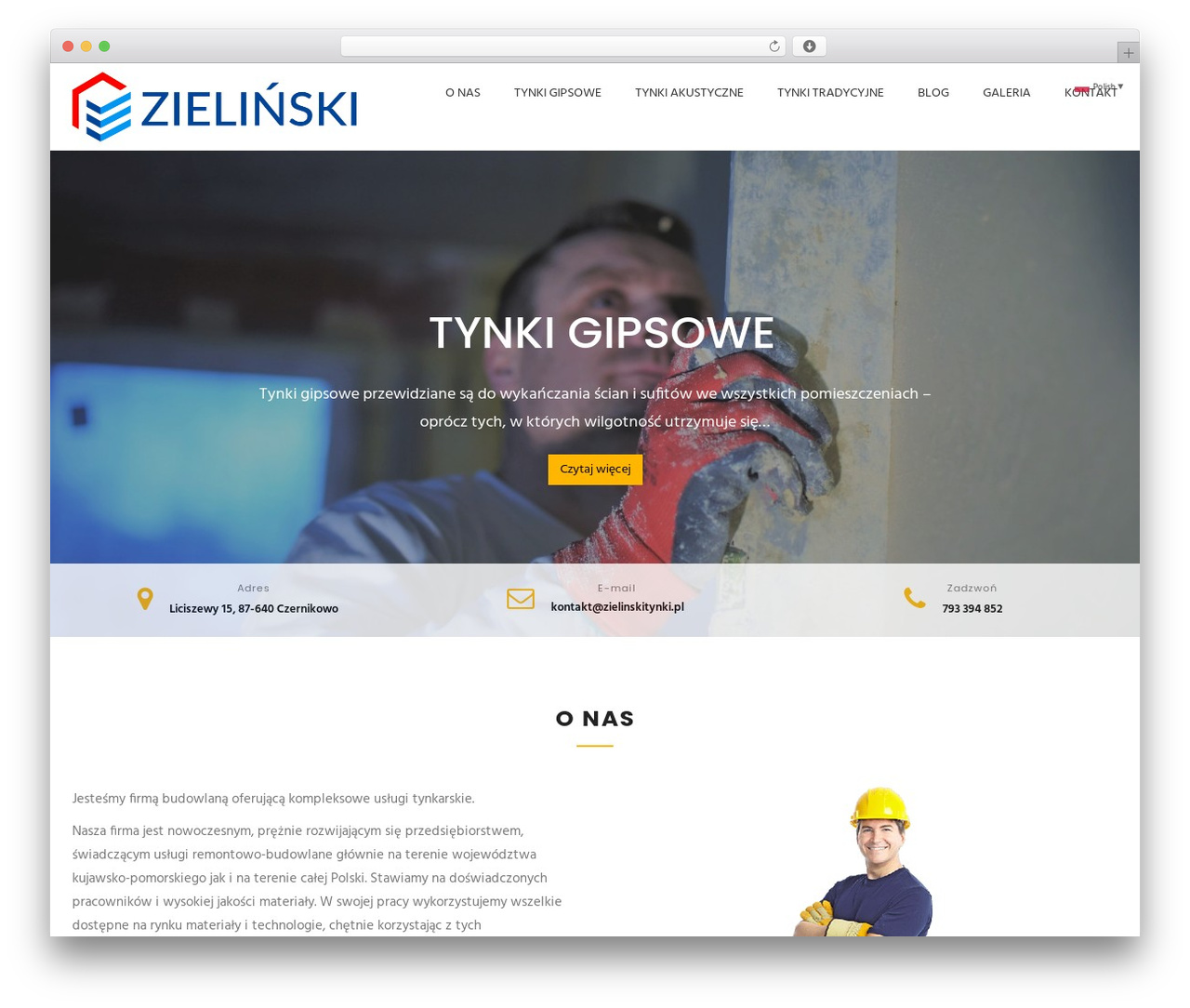 Best WordPress theme Builderio - zielinskitynki.pl