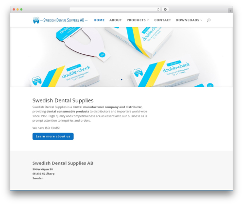 Capace Media AB WordPress theme - swedent.se