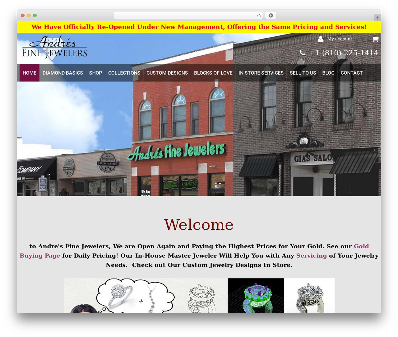 cherry best WordPress theme - andresfinejewelers.com